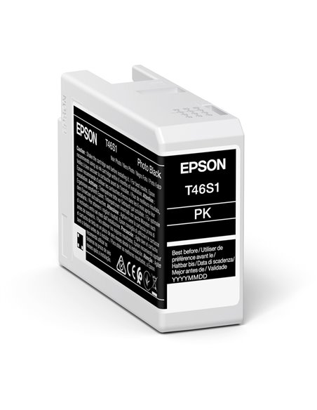 Картридж чернильный Epson T46S UltraChrome Pro 10, 25мл, Черный фото