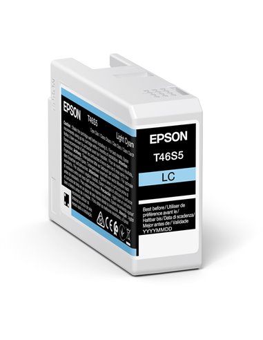 Картридж чернильный Epson T46S UltraChrome Pro 10, 25мл, Голубой