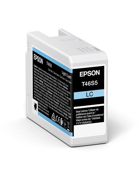 Картридж чернильный Epson T46S UltraChrome Pro 10, 25мл, Голубой