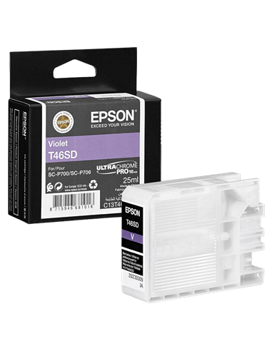 Картридж чернильный Epson T46S UltraChrome Pro 10, 25мл, Фиолетовый
