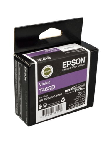 Картридж чернильный Epson T46S UltraChrome Pro 10, 25мл, Фиолетовый