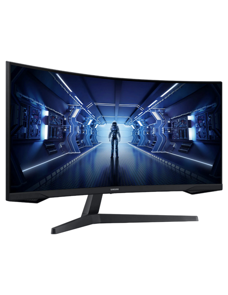 34" Monitor Gaming Samsung C34G55TWWI, VA 3440x1440 WQHD, Negru
