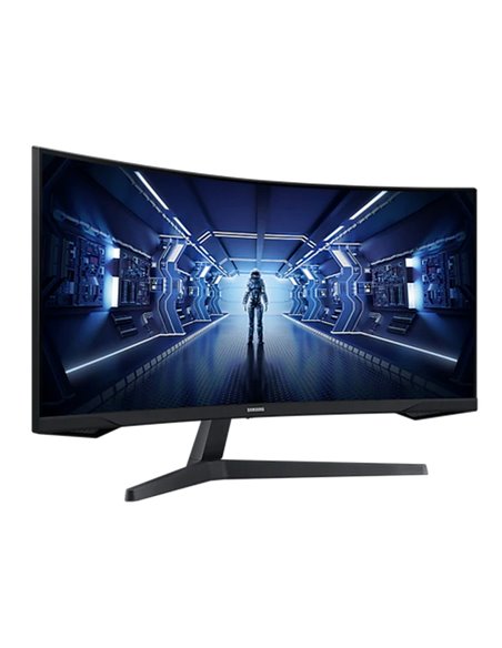 34" Monitor Gaming Samsung C34G55TWWI, VA 3440x1440 WQHD, Negru