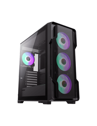 Carcasă PC Gamemax Siege, Midi-Tower, Fără PSU, Negru