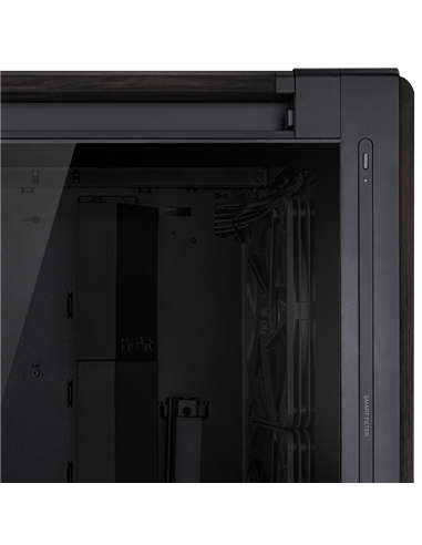 Компьютерный корпус ASUS ProArt PA602 Wood TG, Midi-Tower, Чёрный