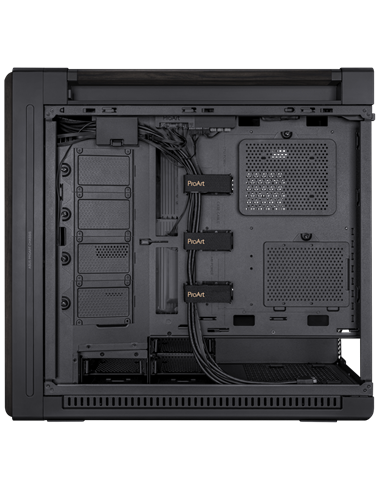 Carcasă PC ASUS ProArt PA602 Wood TG, Midi-Tower, Negru