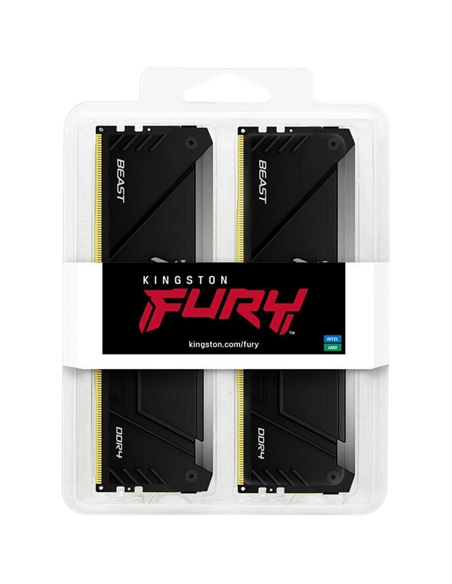 Memorie RAM Kingston FURY Beast RGB, DDR4 SDRAM, 3200 MHz, 32 GB, KF432C16BB12AK2/32
