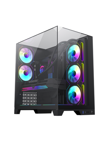 Компьютерный корпус Gamemax Infinity Plus, Midi-Tower, Без блока питания, Чёрный