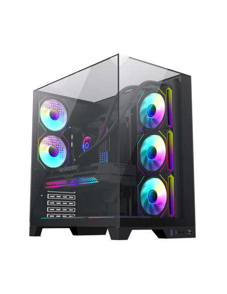 Компьютерный корпус Gamemax Infinity Plus, Midi-Tower, Без блока питания, Чёрный