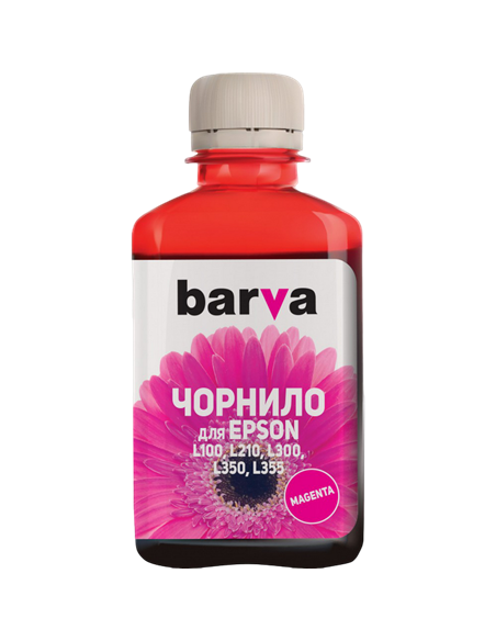 Контейнер с чернилами Barva PN-EL100N, 180мл, Пурпурный