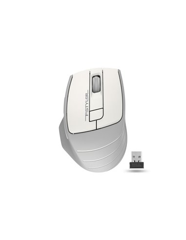 Mouse Wireless A4Tech FG30S, Alb/Gri