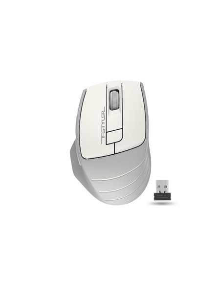 Mouse Wireless A4Tech FG30S, Alb/Gri