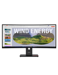 34" Монитор Lenovo T34WD-40, VA 3440x1440 WQHD, Eclipse Black