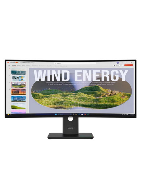 34" Monitor Lenovo T34WD-40, VA 3440x1440 WQHD, Eclipse Black