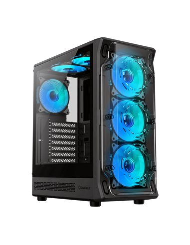 Компьютерный корпус Gamemax Starlight 2 AB, Midi-Tower, Без блока питания, Чёрный