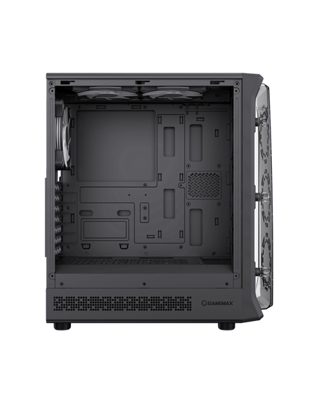 Компьютерный корпус Gamemax Starlight 2 AB, Midi-Tower, Без блока питания, Чёрный