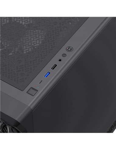 Компьютерный корпус Gamemax Starlight 2 AB, Midi-Tower, Без блока питания, Чёрный