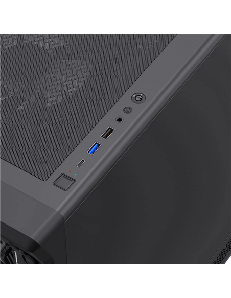 Компьютерный корпус Gamemax Starlight 2 AB, Midi-Tower, Без блока питания, Чёрный
