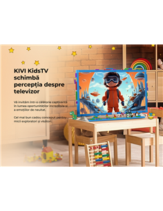 32" LED SMART TV KIVI KidsTV, 1920x1080 FHD, Android TV, Albastru 2