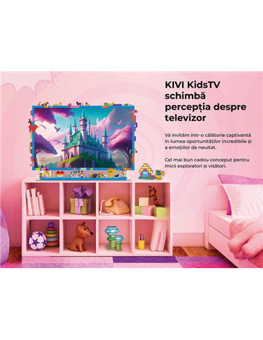 32" LED SMART TV KIVI KidsTV, 1920x1080 FHD, Android TV, Albastru