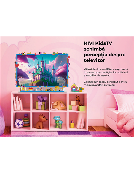 32" LED SMART TV KIVI KidsTV, 1920x1080 FHD, Android TV, Albastru 32" LED SMART TV KIVI KidsTV, 1920x1080 FHD, Android TV, Albastru