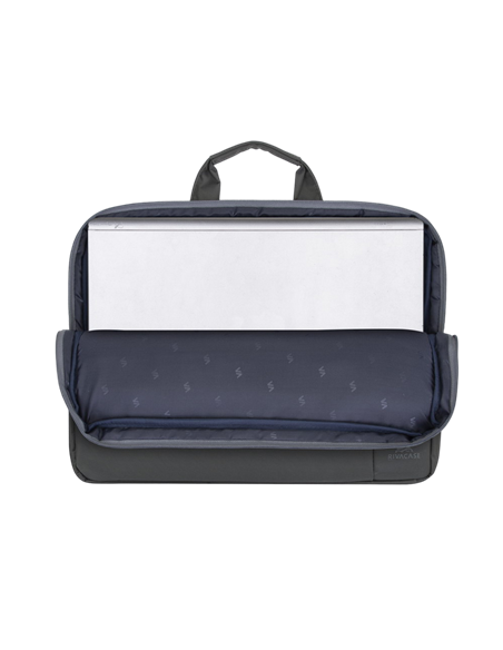 Geantă pentru Laptop Rivacase Central, 15.6", Poliester, Gri