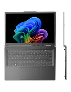 Laptop 14" Acer Aspire 14 AI, Steel Gray, Intel Core Ultra 7 258V, 32GB/1024GB, Windows 11 Home 2