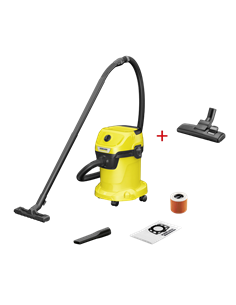 Пылесос Karcher WD 3 V-17/4/20 + Насадка для пола DN 35, Жёлтый