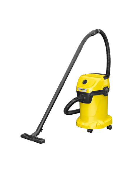Aspirator Karcher WD 3 V-17/4/20 + Duza de podea DN 35, Galben