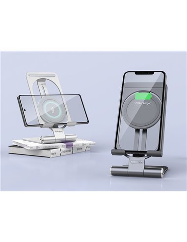 Încărcător wireless Nillkin PowerHold Mini, 15W, Gri