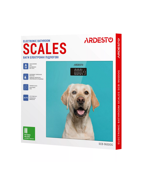 Cântar de podea Ardesto SCB-965DOG, Albastru Cântar de podea Ardesto SCB-965DOG, Albastru