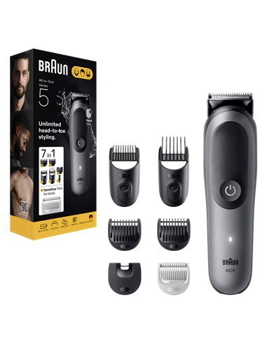 Мужской Триммер Braun AIO5520, Серый