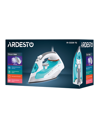 Утюг Ardesto IR-C2228-TQ, 2200Вт, Синий | Белый
