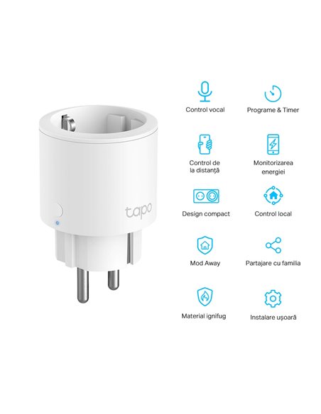 Умная розетка TP-LINK Tapo P115, Белый