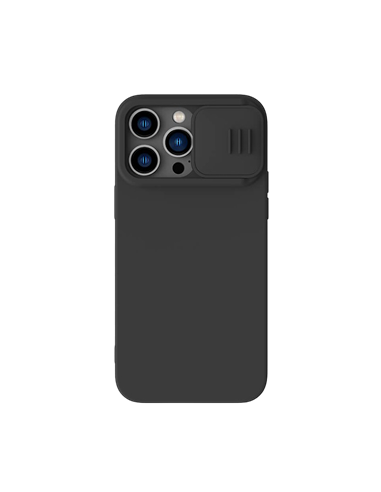 Husă Nillkin iPhone 14 Pro Max, CamShield Silky Silicone, Negru