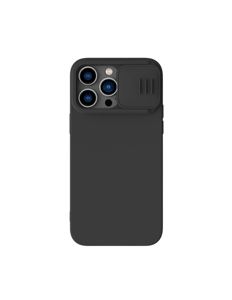 Husă Nillkin iPhone 14 Pro Max, CamShield Silky Silicone, Negru
