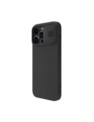 Husă Nillkin iPhone 14 Pro Max, CamShield Silky Silicone, Negru