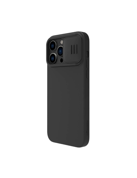 Чехол Nillkin iPhone 14 Pro Max, CamShield Silky Silicone, Чёрный