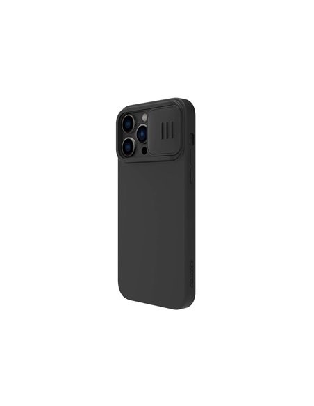 Husă Nillkin iPhone 14 Pro Max, CamShield Silky Silicone, Negru