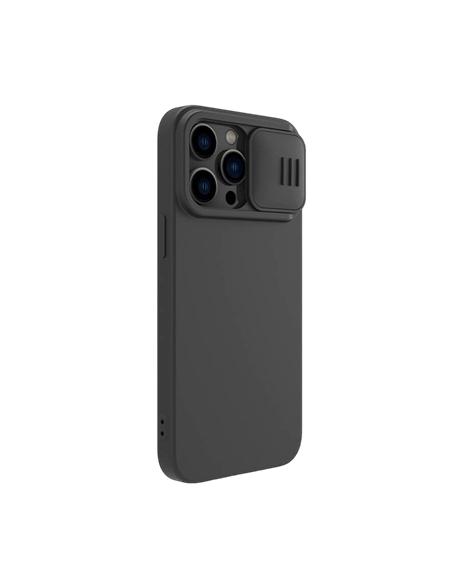 Чехол Nillkin iPhone 14 Pro Max, CamShield Silky Silicone, Чёрный