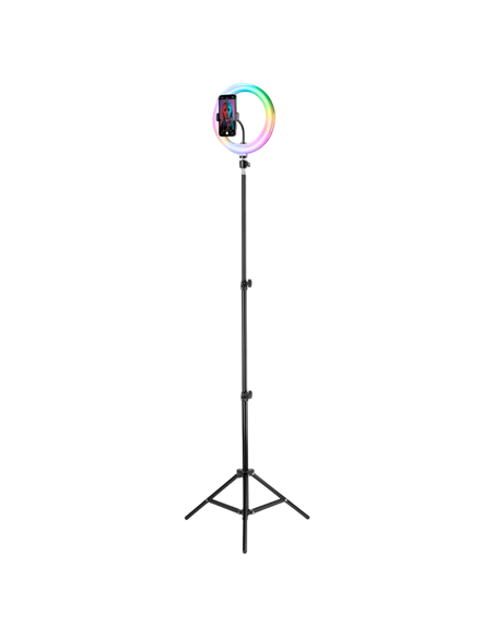 Lampă circulară Cellularline Selfie Ring Pro Multicolor – Universale, Negru Lampă circulară Cellularline Selfie Ring Pro Multicolor – Universale, Negru
