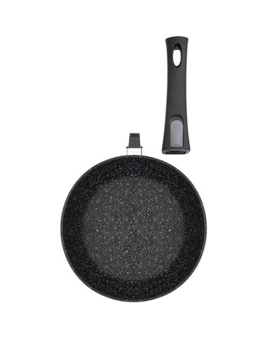 Tigaie RESTO 93012, 24cm, Negru