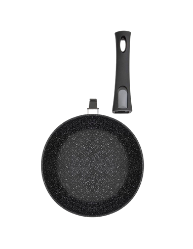 Tigaie RESTO 93012, 24cm, Negru