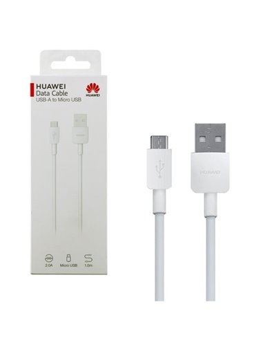 Кабель для зарядки и синхронизации Huawei CP70, USB Type-A/micro-USB, 1м, Белый