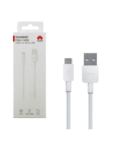 Кабель для зарядки и синхронизации Huawei CP70, USB Type-A/micro-USB, 1м, Белый