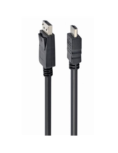 Cablu Video Cablexpert CC-DP-HDMI-3M, DisplayPort (M) - HDMI (M), 3m, Negru