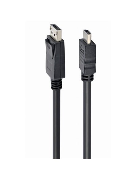 Cablu Video Cablexpert CC-DP-HDMI-3M, DisplayPort (M) - HDMI (M), 3m, Negru
