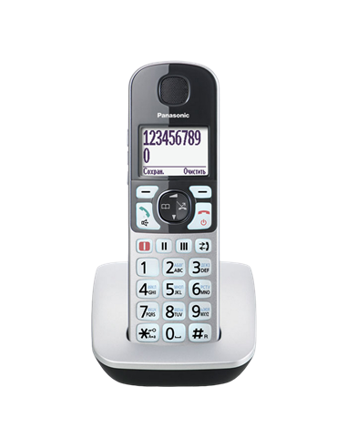 Радиотелефон Panasonic KX-TGE510, Серебристый