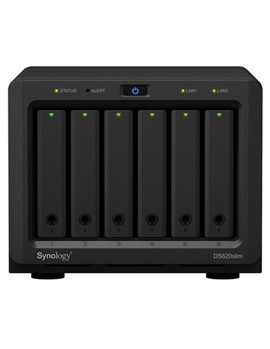 Stocare atașată la rețea SYNOLOGY DS620slim, Negru