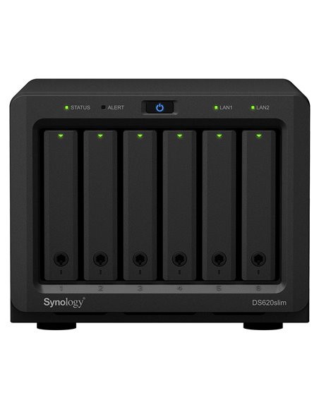 Stocare atașată la rețea SYNOLOGY DS620slim, Negru